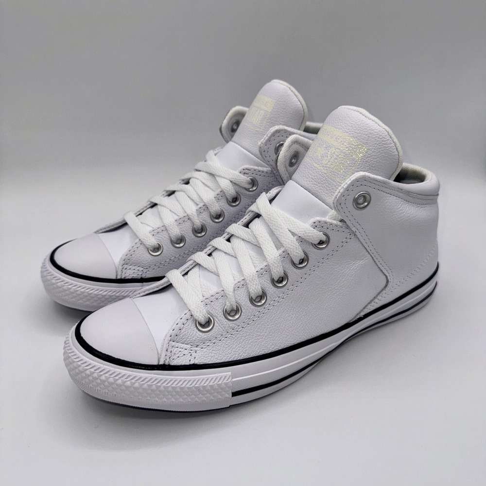 Converse Chuck Taylor All Star High Sneakers Women's Size 10 White Leather